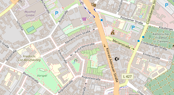 Steuerberater auf Satellitenbild