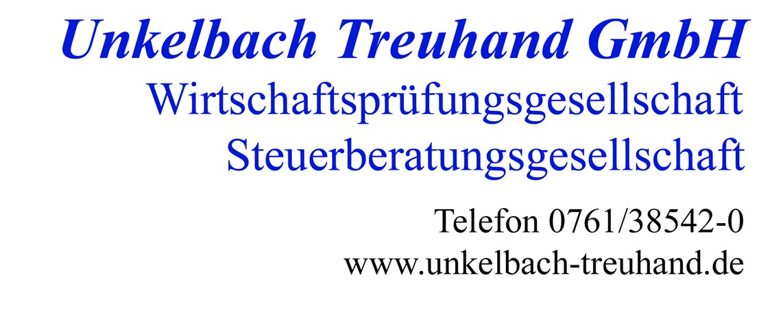 Steuerbüro: Unkelbach Treuhand GmbH WPG StBG