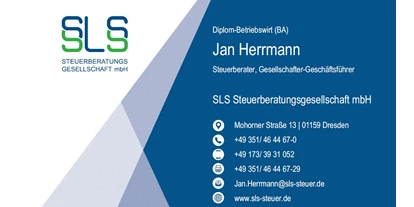 Steuerberatung - Dresden - Visitenkarte SLS - SLS Steuerberatungsgesellschaft mbH